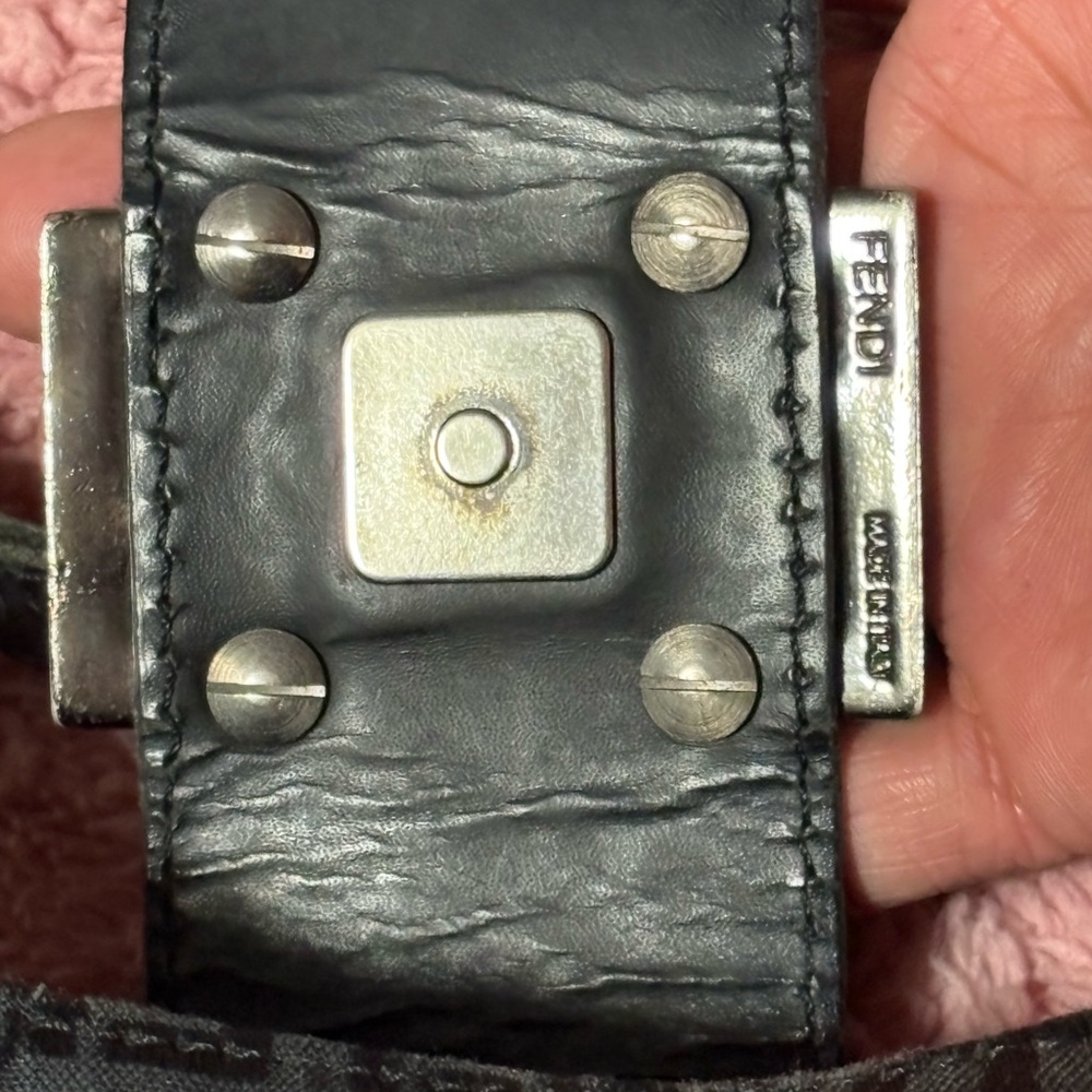 Fendi Black Monogram Shoulder Bag - Picture 15 of 15